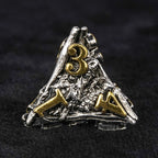 dungeons and dragons silver shaped dragon head metal hollow dice set