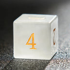 Dwarf Artisan - Opal Gems D&D Dice Set + Gold Numbers