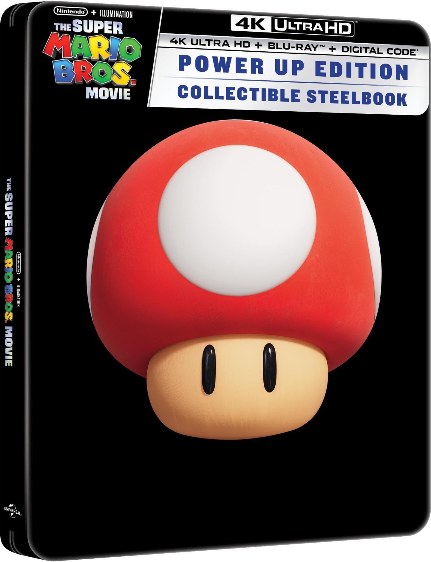 The Super Mario Bros. Movie - Power Up Edition Collectible Steelbook (4K Ultra HD + Blu-ray + Digital)