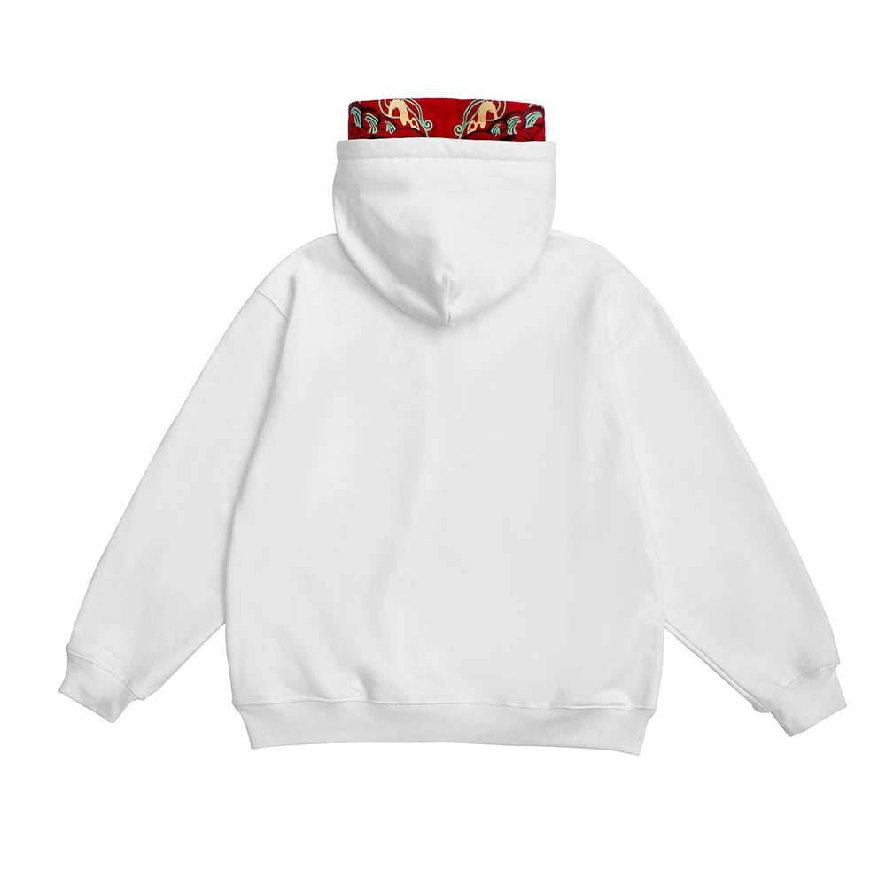 Double Red Dragon Hoodie - Black / M