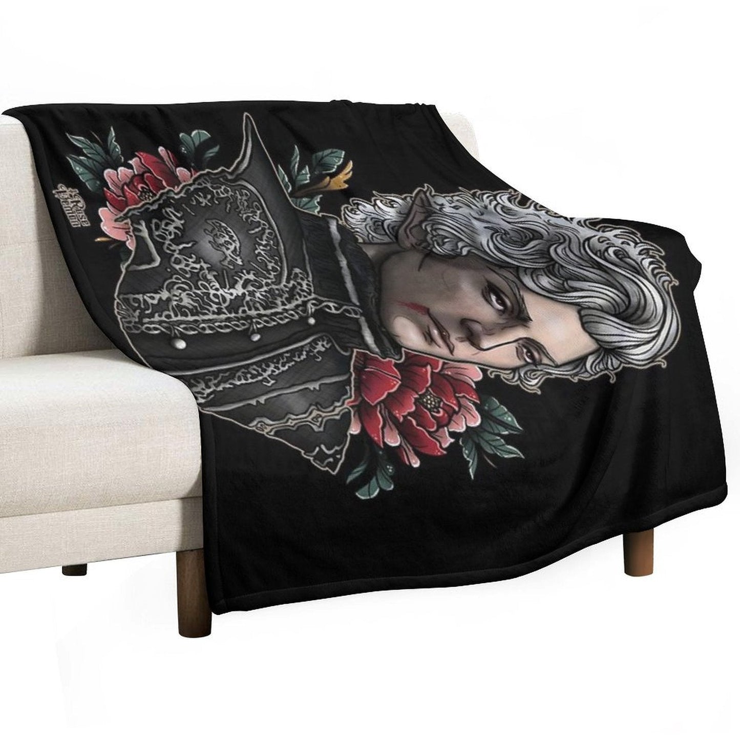 Astarion Vampire BF Throw Blanket