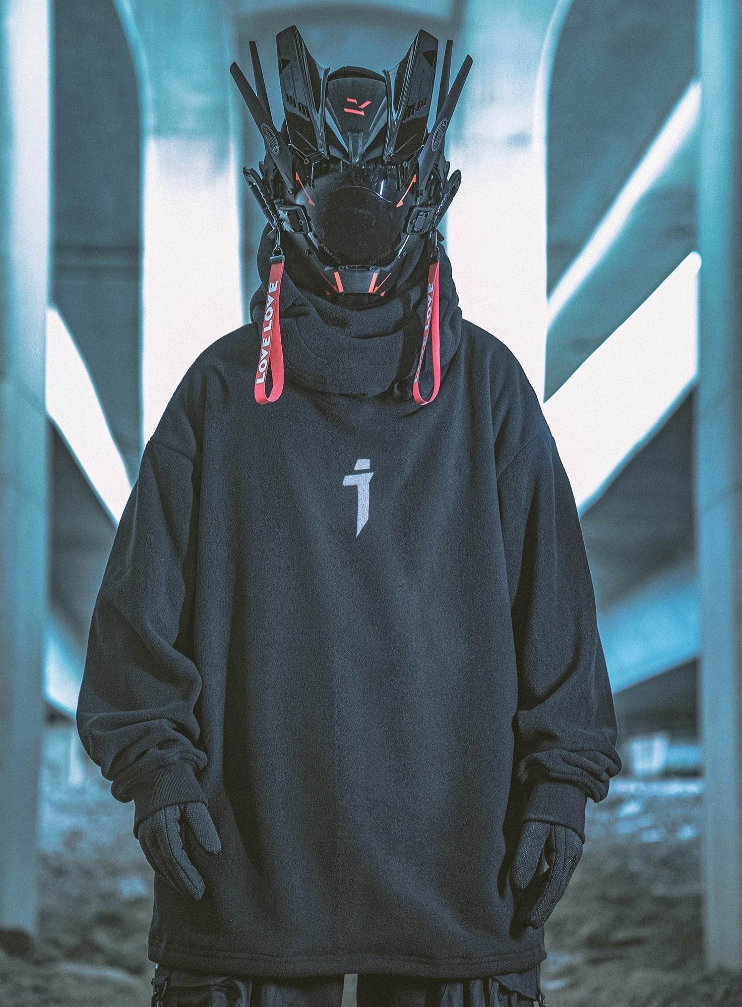 HiH26 I-Tech Fleece Hoodie - Black / S