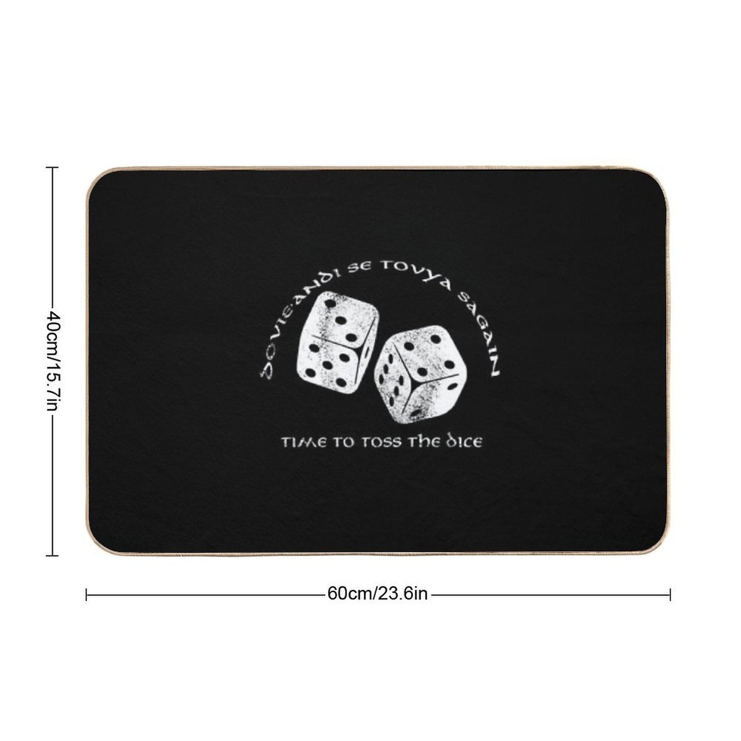 Time To Toss The Dice - Wheel of Time  Long-Lasting Bath Mat