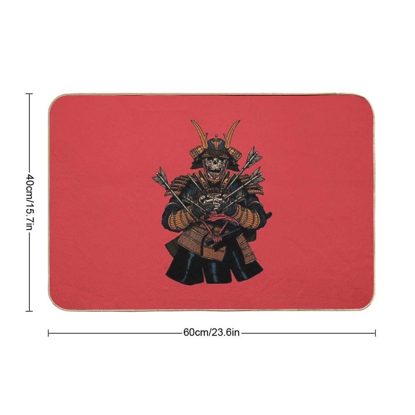 Dead Samurai  Easy To Clean Bath Mat