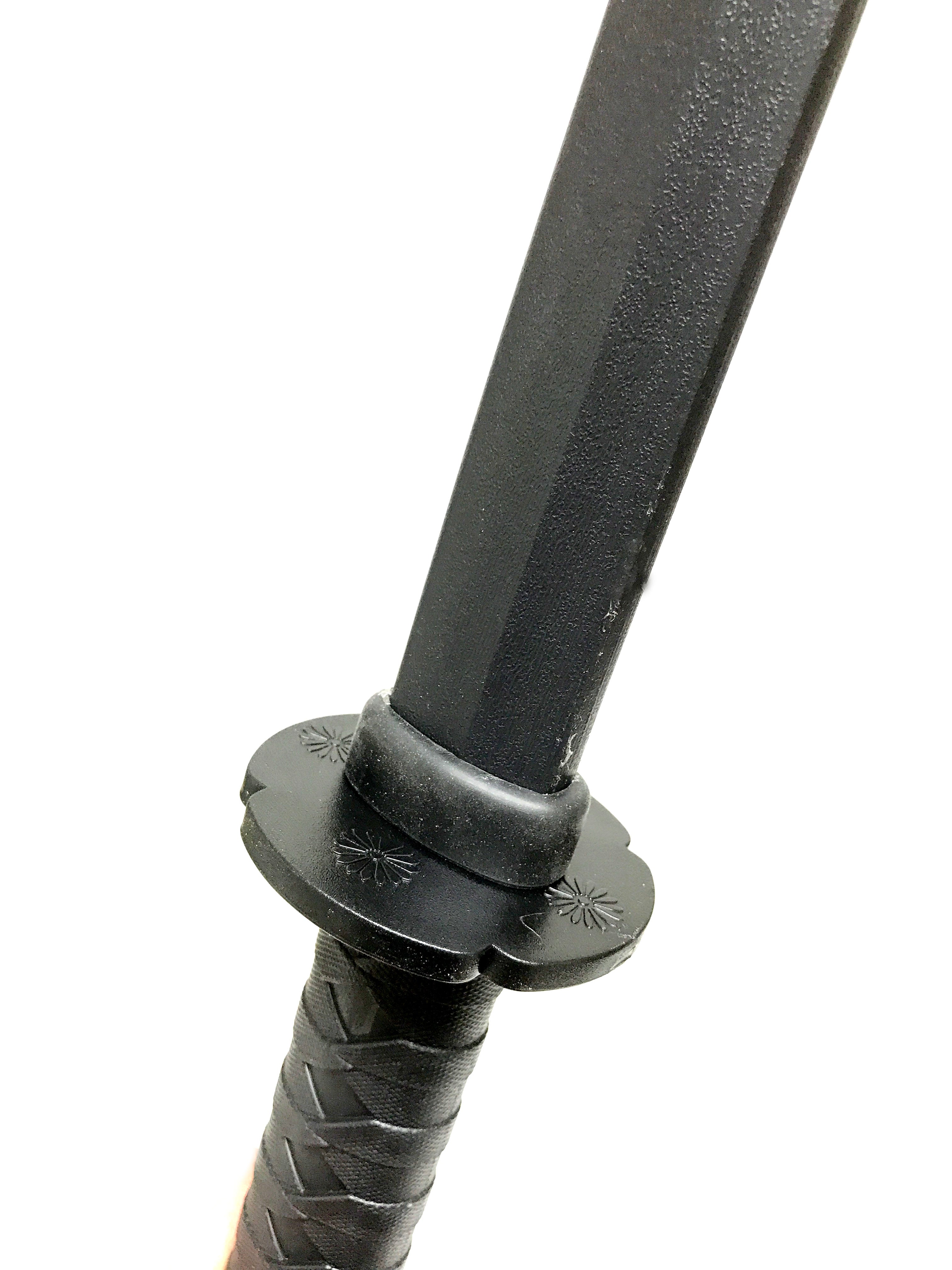 Poly 39 Inch Black Bokken Katana Sword Full Contact Stunt Prop - Perfect for Training