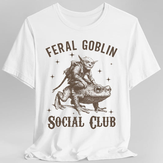 Feral Goblin Social Club T-shirt - With Toad