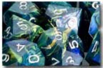 Festive Polyhedral Green/Silver 7-Die Set - 