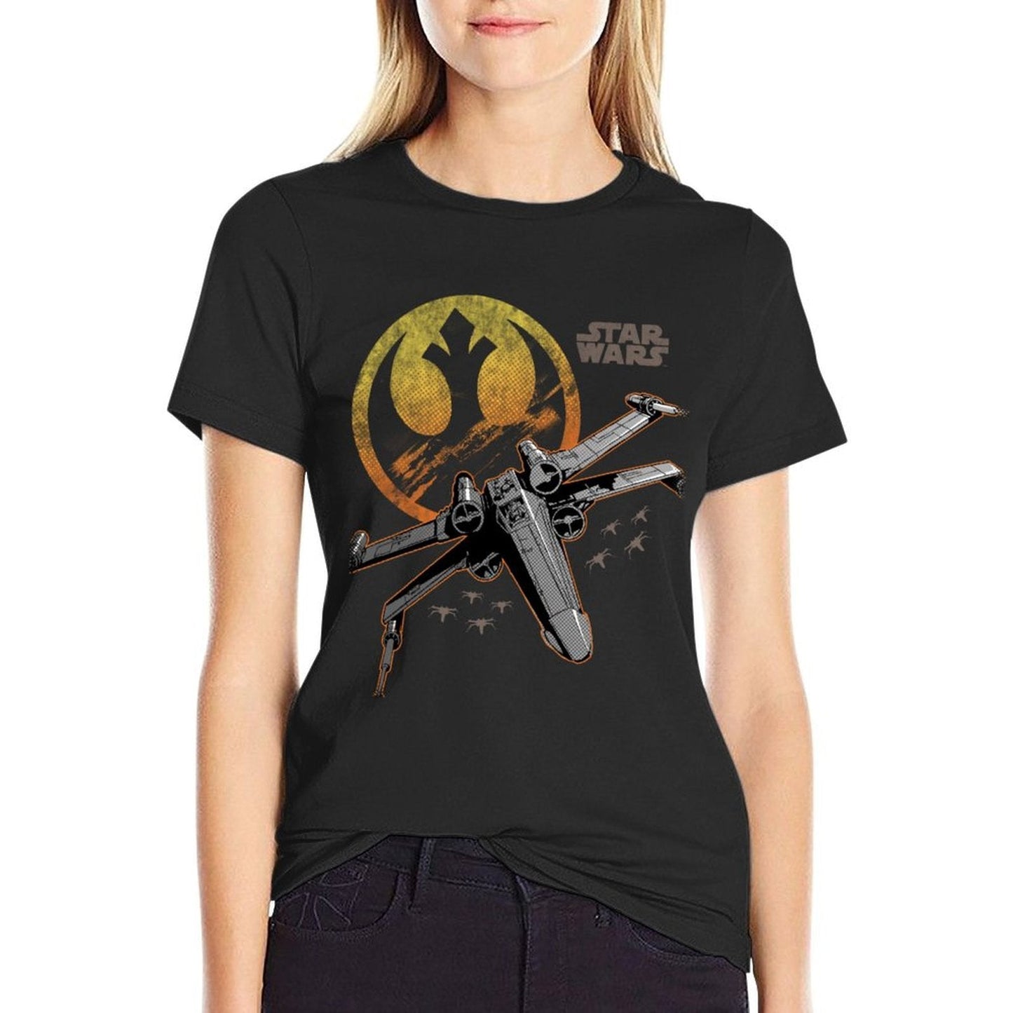Star Wars Classic Rebel Alliance Vintage X-Wing Fighter  Graphic-printed T-Shirt