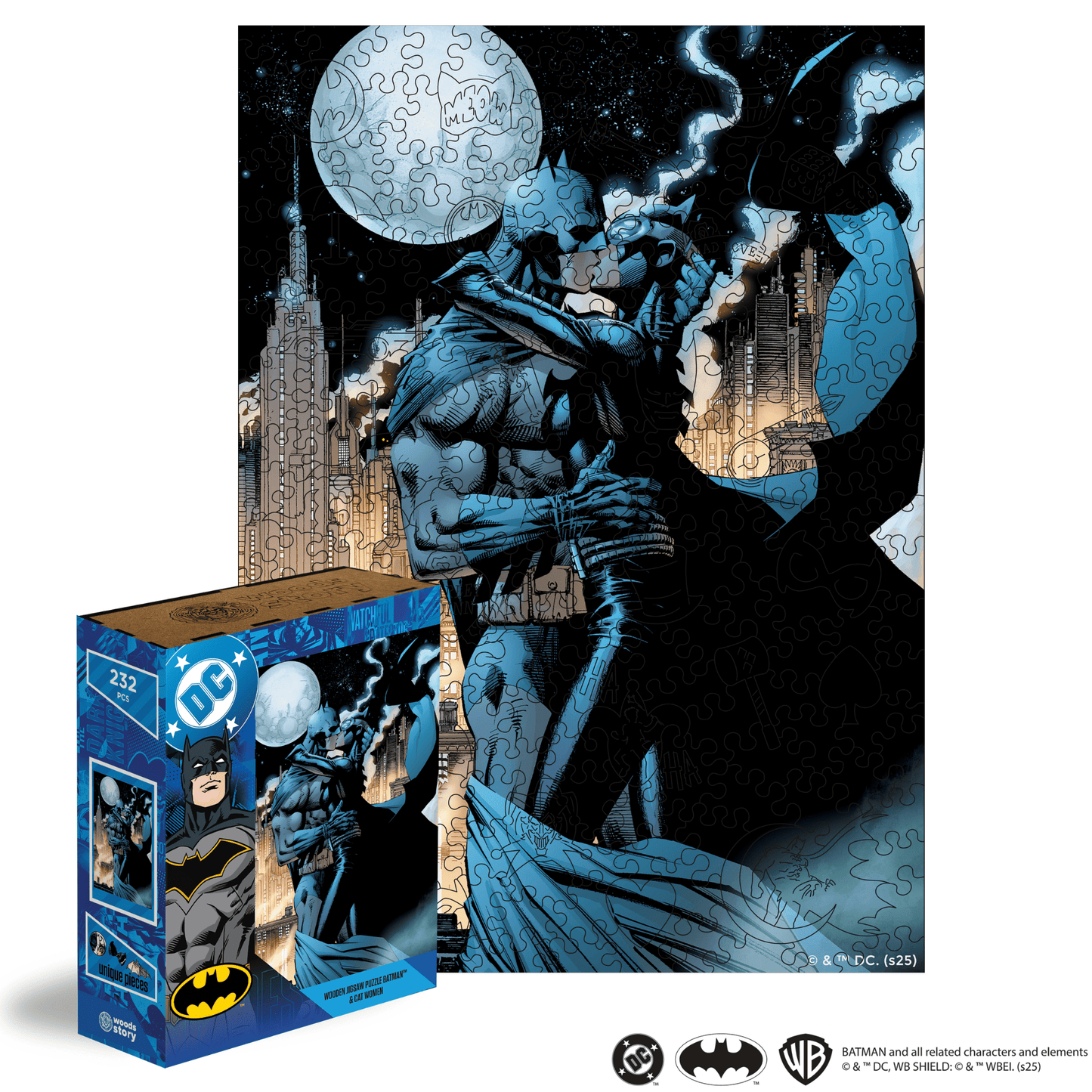 Wooden jigsaw puzzle DC Batman™ – Batman & Catwoman