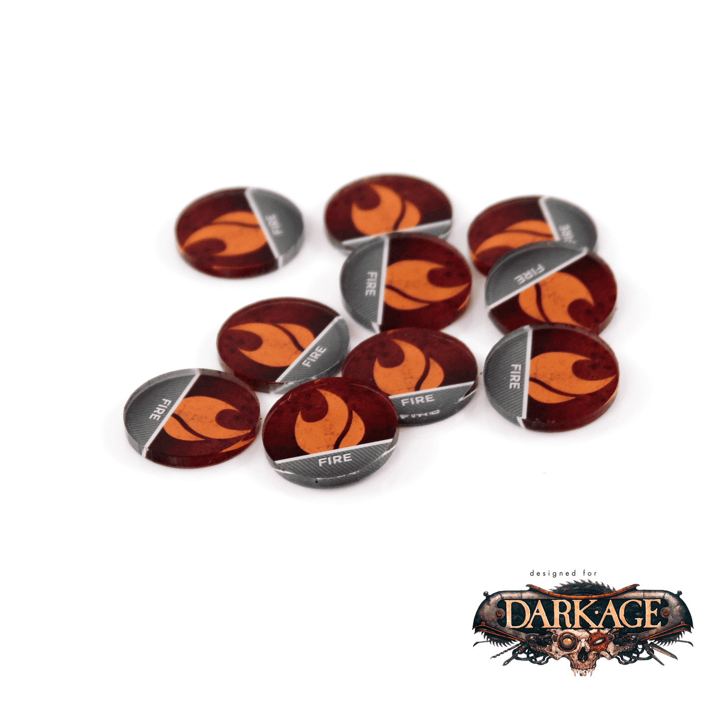 Full Color Dark Age Markers 10-Packs - Fire