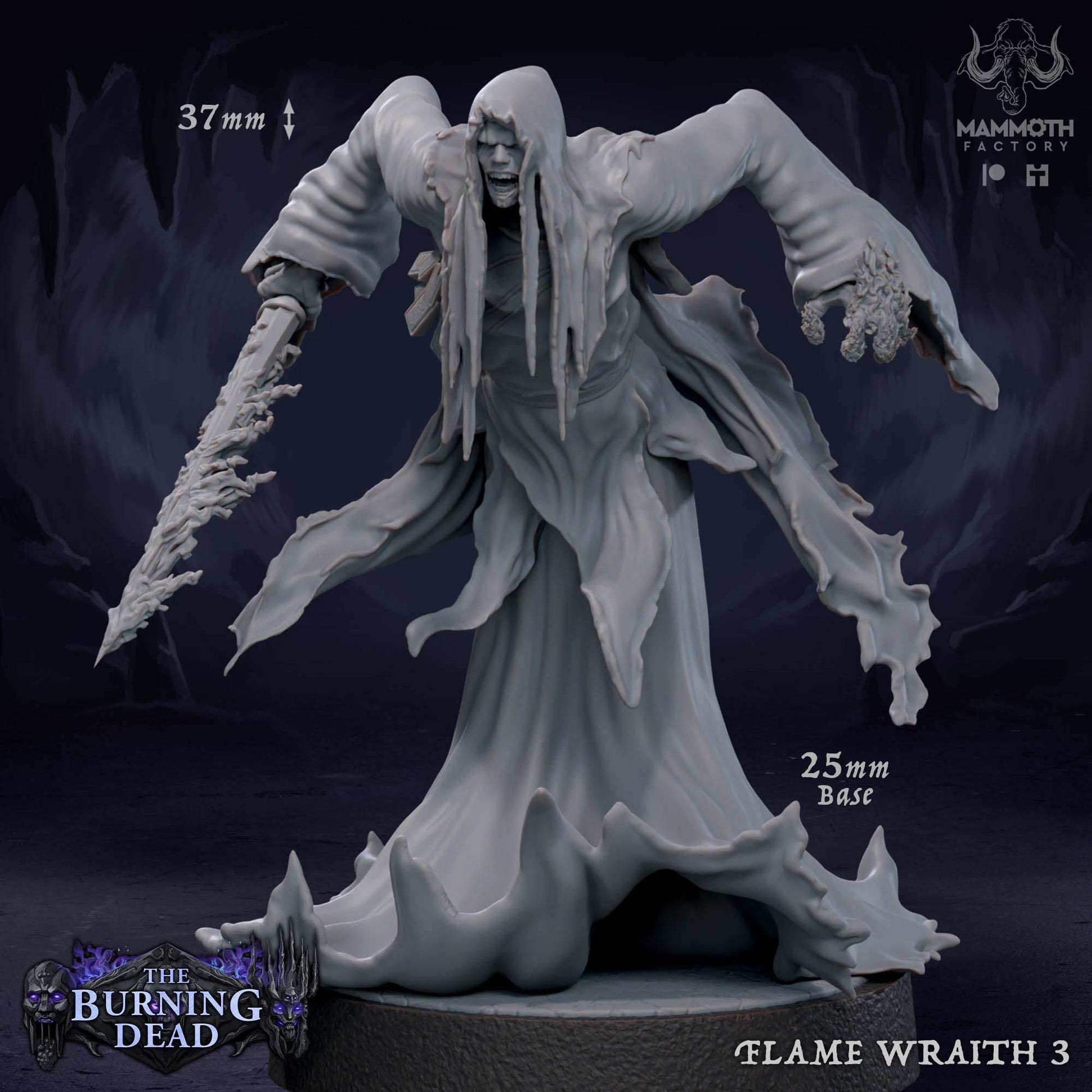 Flame Wraith: Sculpt 3 - 