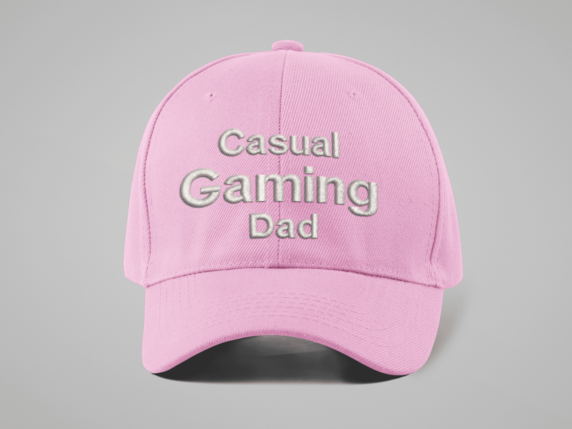 Casual Gaming Dad Logo Hat - Pink
