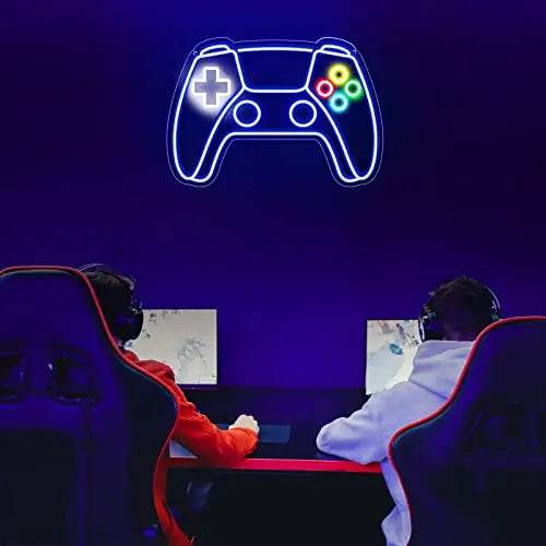 Gamer Neon Sign – USB Powered LED Gamepad Neon Light for Gaming Room Decor - Gamepad Neon Sign