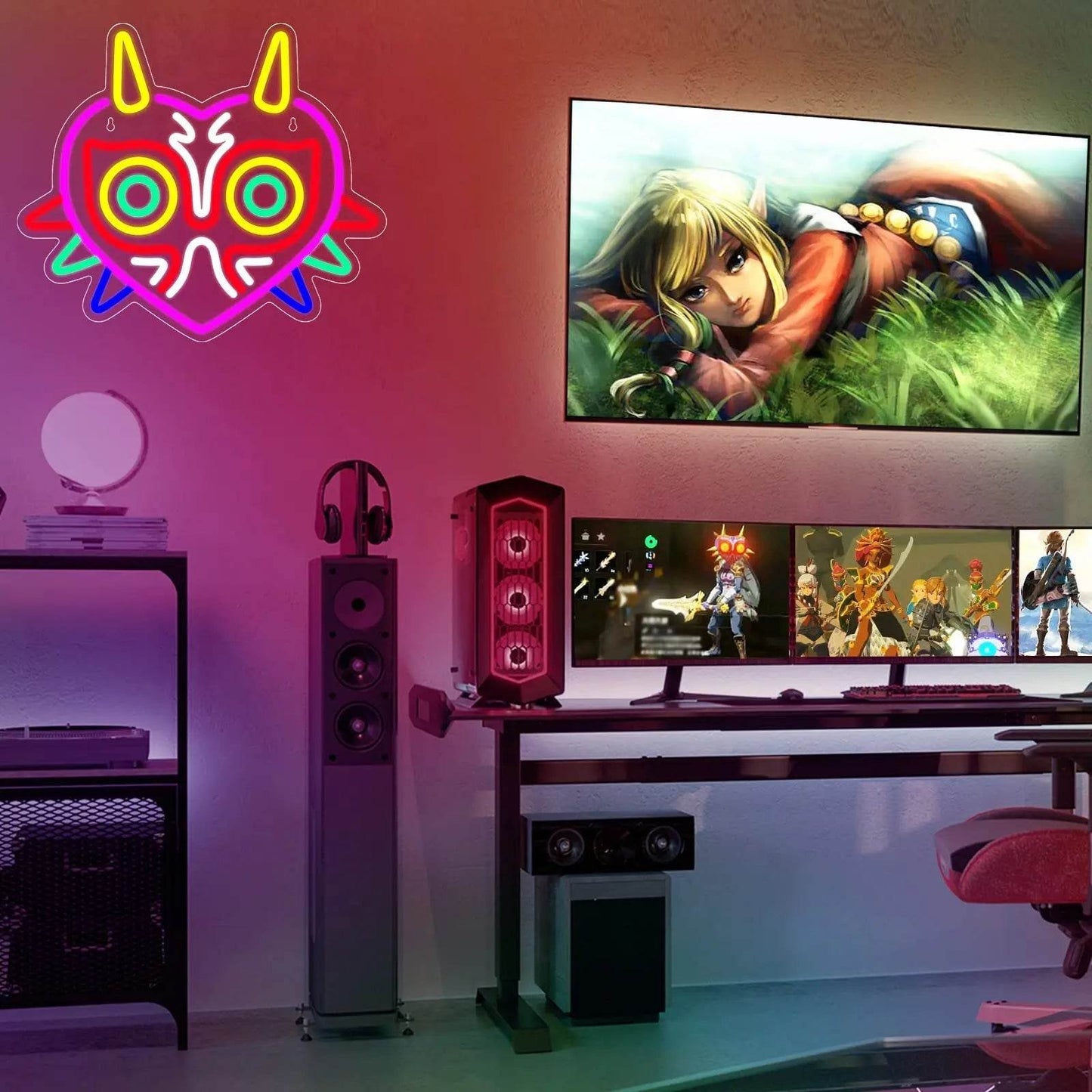 Gamer Neon Sign – USB Powered LED Gamepad Neon Light for Gaming Room Decor - Gamepad Neon Sign