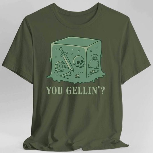 Gelatinous Cube Shirt - Military Green / S