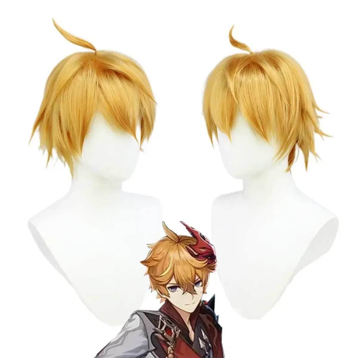 Genshin Impact Tartaglia/Childe Cosplay Set - Only Wig / XS