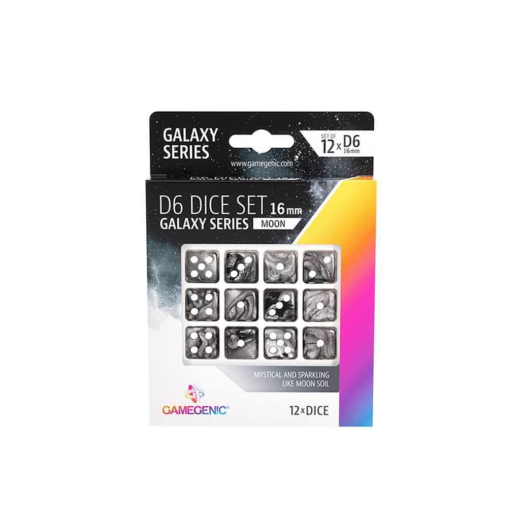 Gamegenic D6 Dice Set (16mm) - Moon