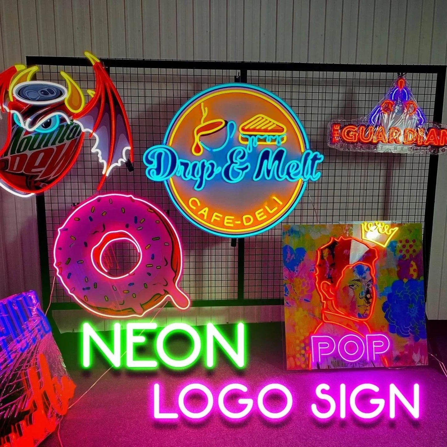 Glowing Nightmares: Five Nights at Freddy’s Neon Sign - Main color / 50cm