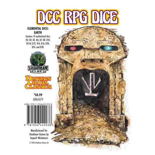 Dungeon Crawl Classics Dice: Elemental Dice - Earth - 