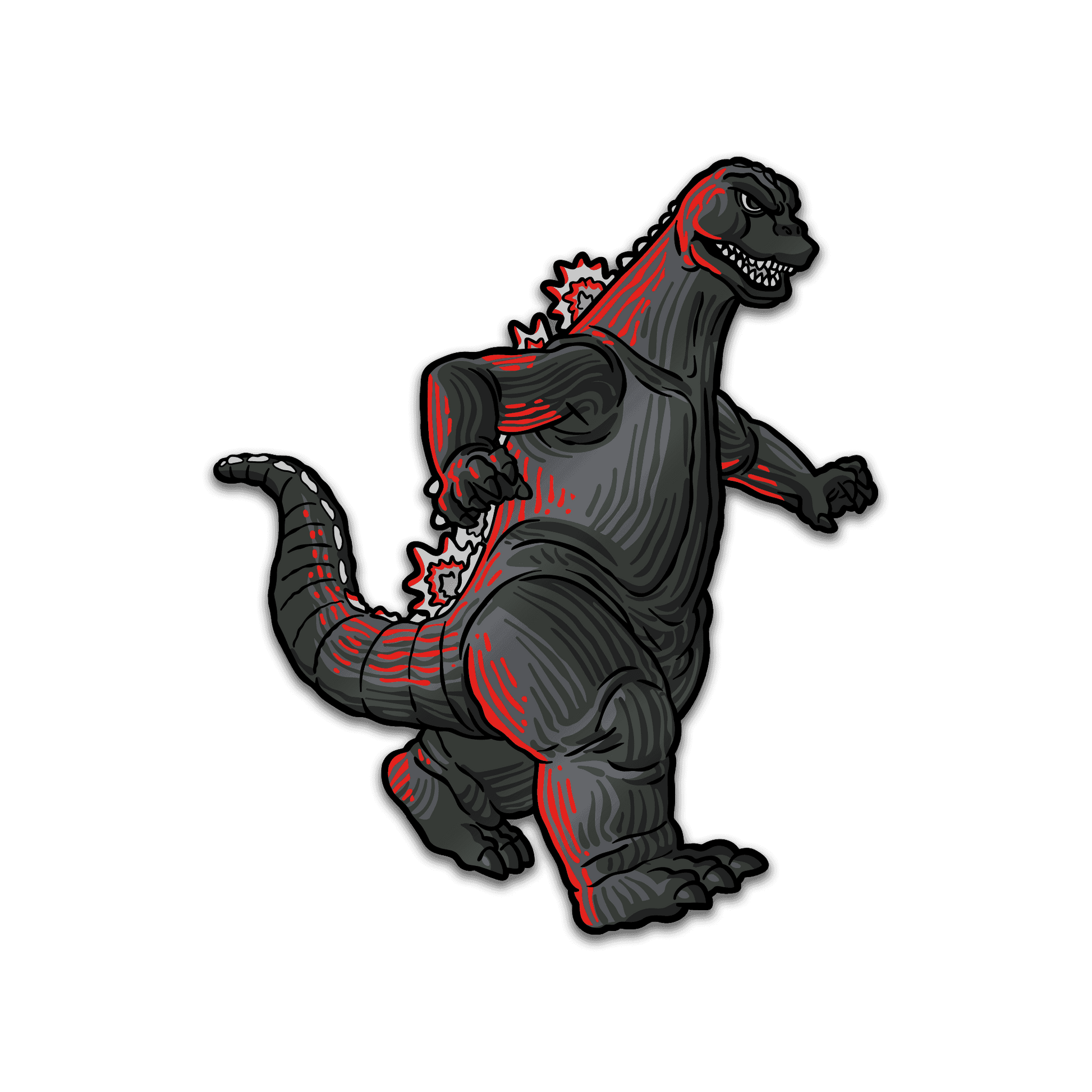 Godzilla VS Mechagodzilla Pin and Lanyard Set (Showa Era) - 