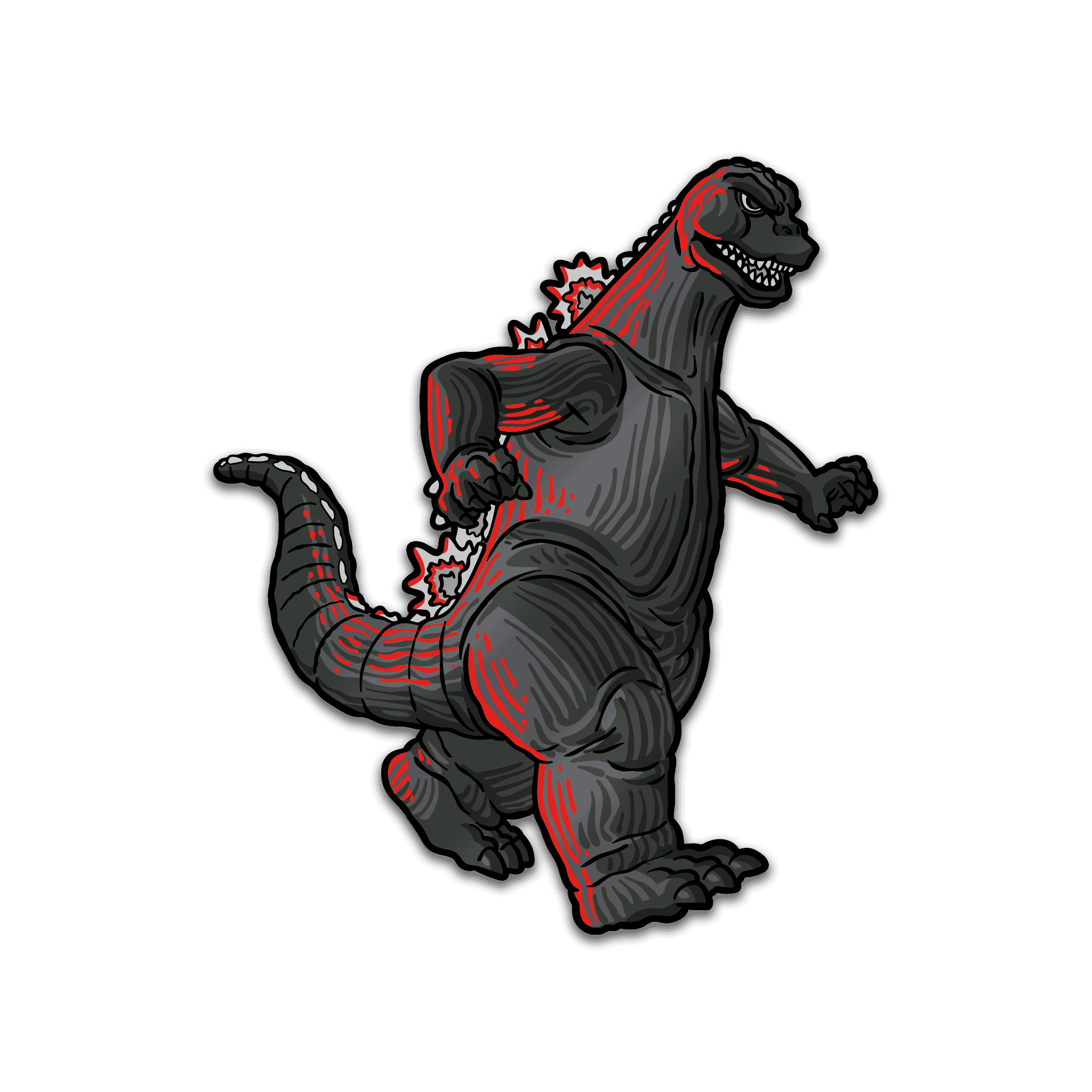 Godzilla VS Mechagodzilla Pin and Lanyard Set (Showa Era) - 