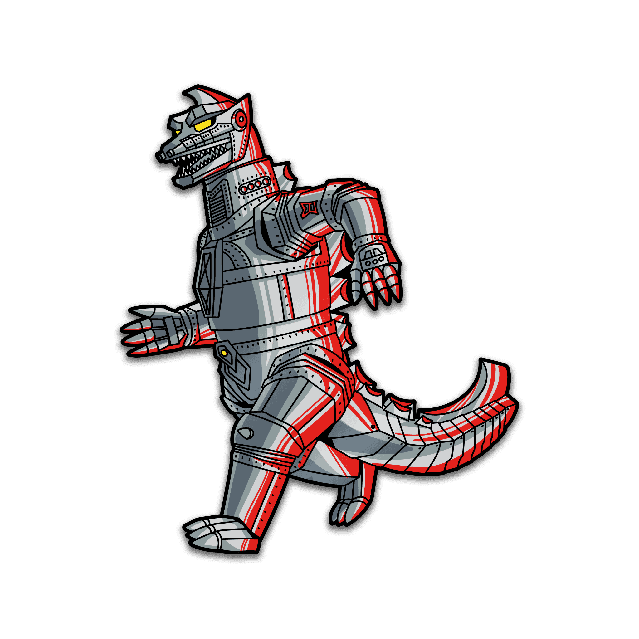 Godzilla VS Mechagodzilla Pin and Lanyard Set (Showa Era) - 