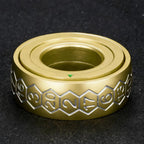 Cool Metal Fingertip Spinning D20 Dice Ring