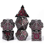 Gothic sharp edge metal DND dice set
