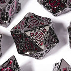 Gothic sharp edge metal DND dice set