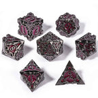 Gothic sharp edge metal DND dice set