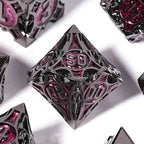 Gothic sharp edge metal DND dice set