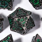 Gothic sharp edge metal DND dice set