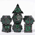 Gothic sharp edge metal DND dice set