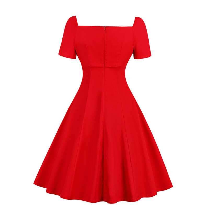 Gothic Solid Color Patchwork Lace Up Dress - Black / S (Bust 90 cm)
