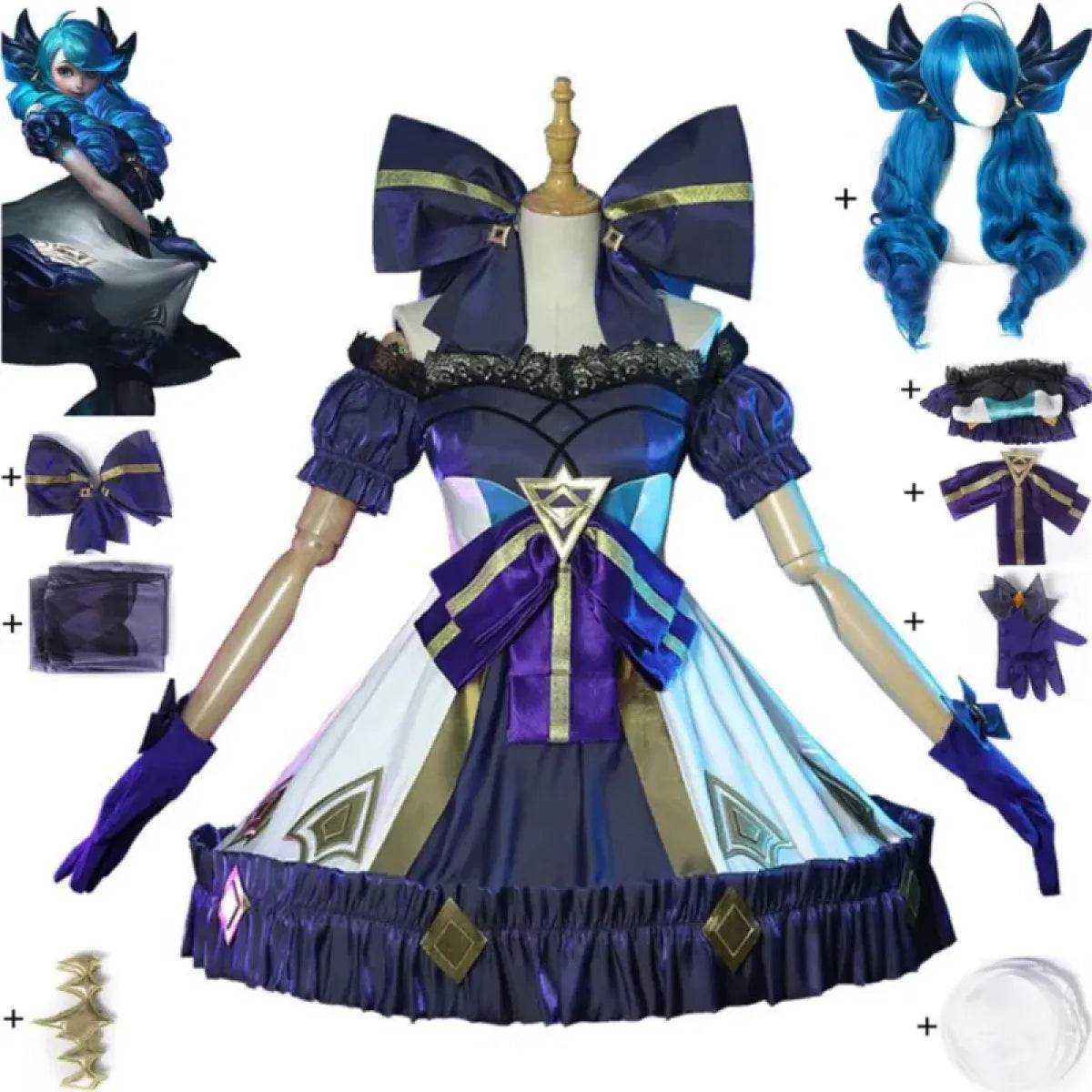 Gwen Cosplay Costume - LOL - Costume / S