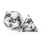 Handmade Ink Painting Style Resin D&D Dice Set