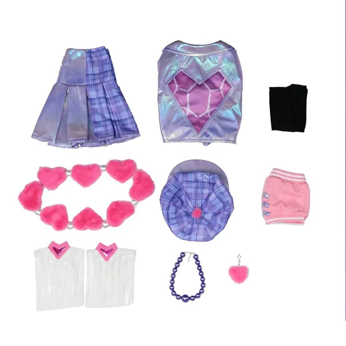Heartache & Heartthrob Caitlyn Cosplay - Purple / S / Nearest Warehouse