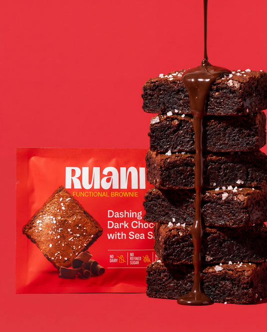 6 pack Dashing Dark Chocolate Brownie with sea salt