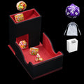 High-quality leather dice tower, creative DND dice, drawstring dice storage bag gift box