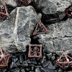 Hollow Metal DND Octopus Monster Dice Set Bloodstain