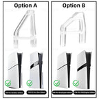Horizontal Stand for PS5 Slim and Pro | Transparent Acrylic Base Holder Bracket
