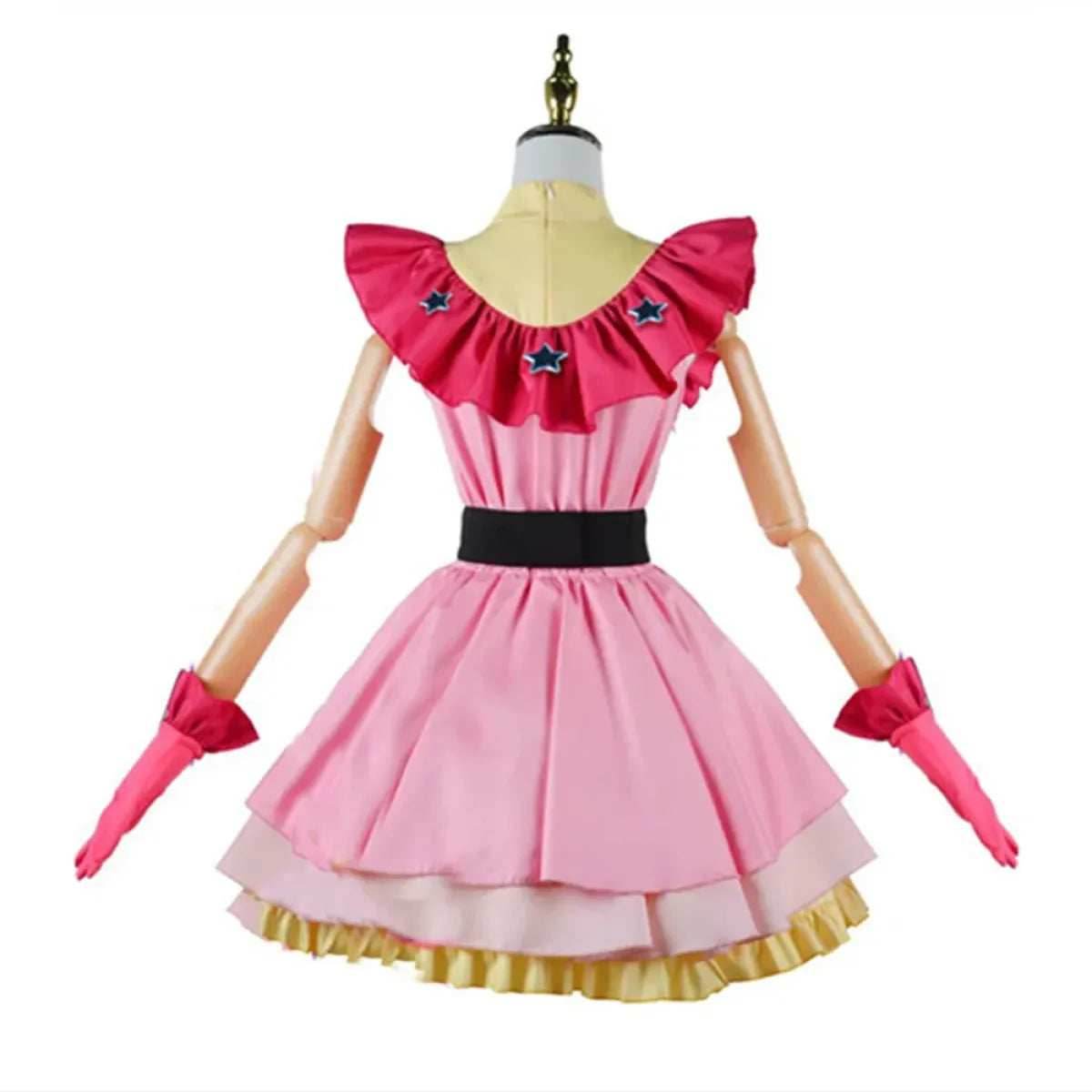 OSHI NO KO Ai Hoshino Cosplay Costume - Lolita Pink Uniform Dress - A1 one size / XS / CHINA | anime