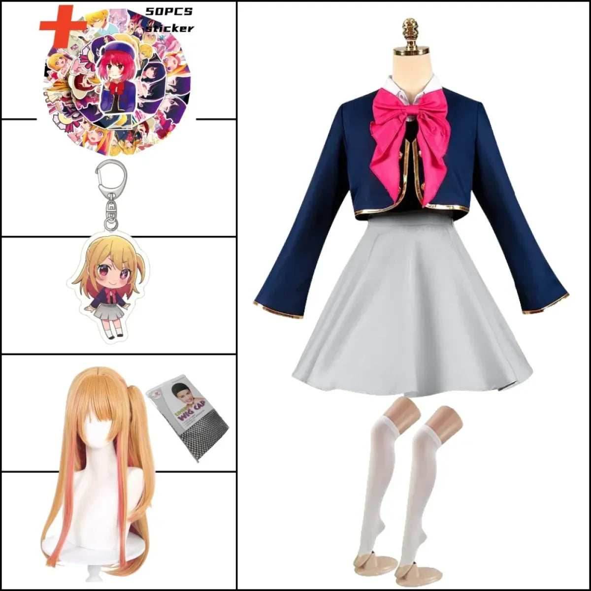 OSHI NO KO Ai Hoshino Cosplay Costume - Hoshino Rubii Arima Kana Lolita Dress - A5 / XS / Nearest Warehouse