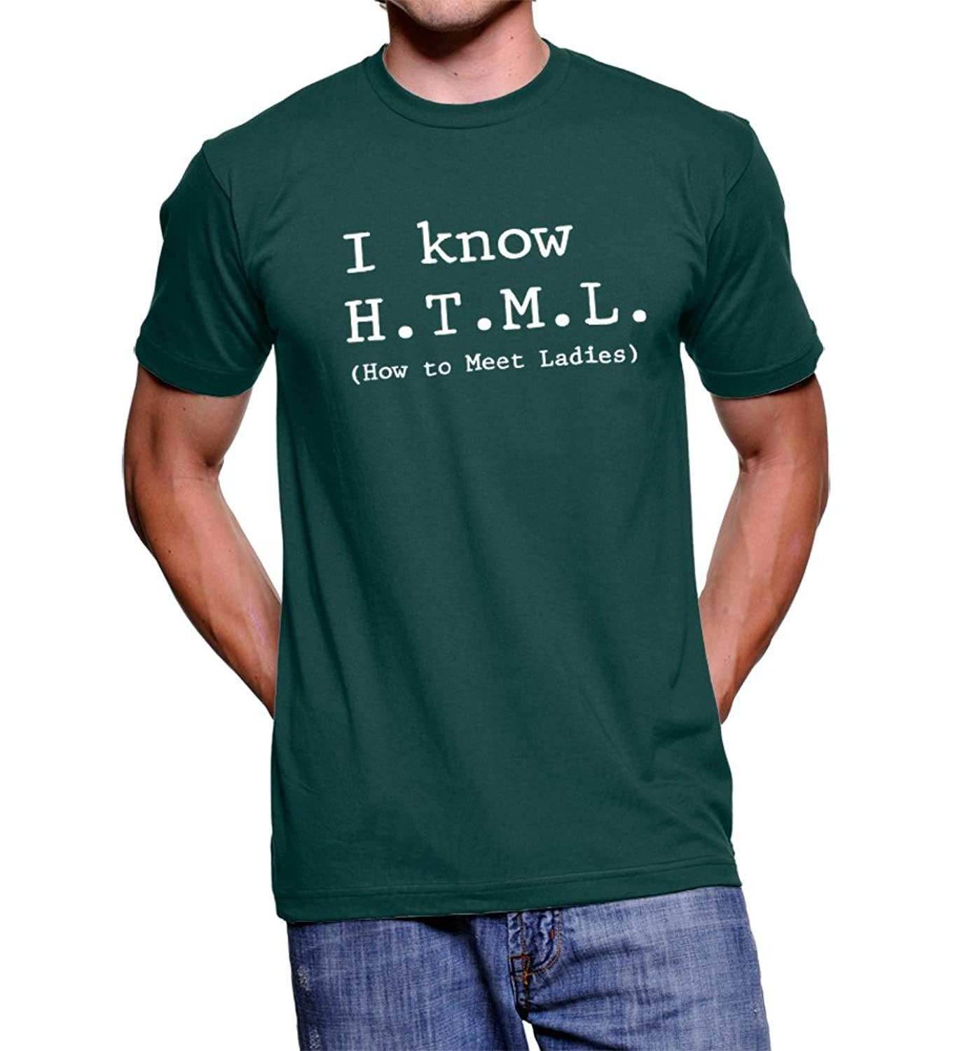 I Know HTML How to Meet Ladies T-shirt - M