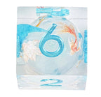 Ice Blue Koi Liquid Core Resin RPG Dice Set