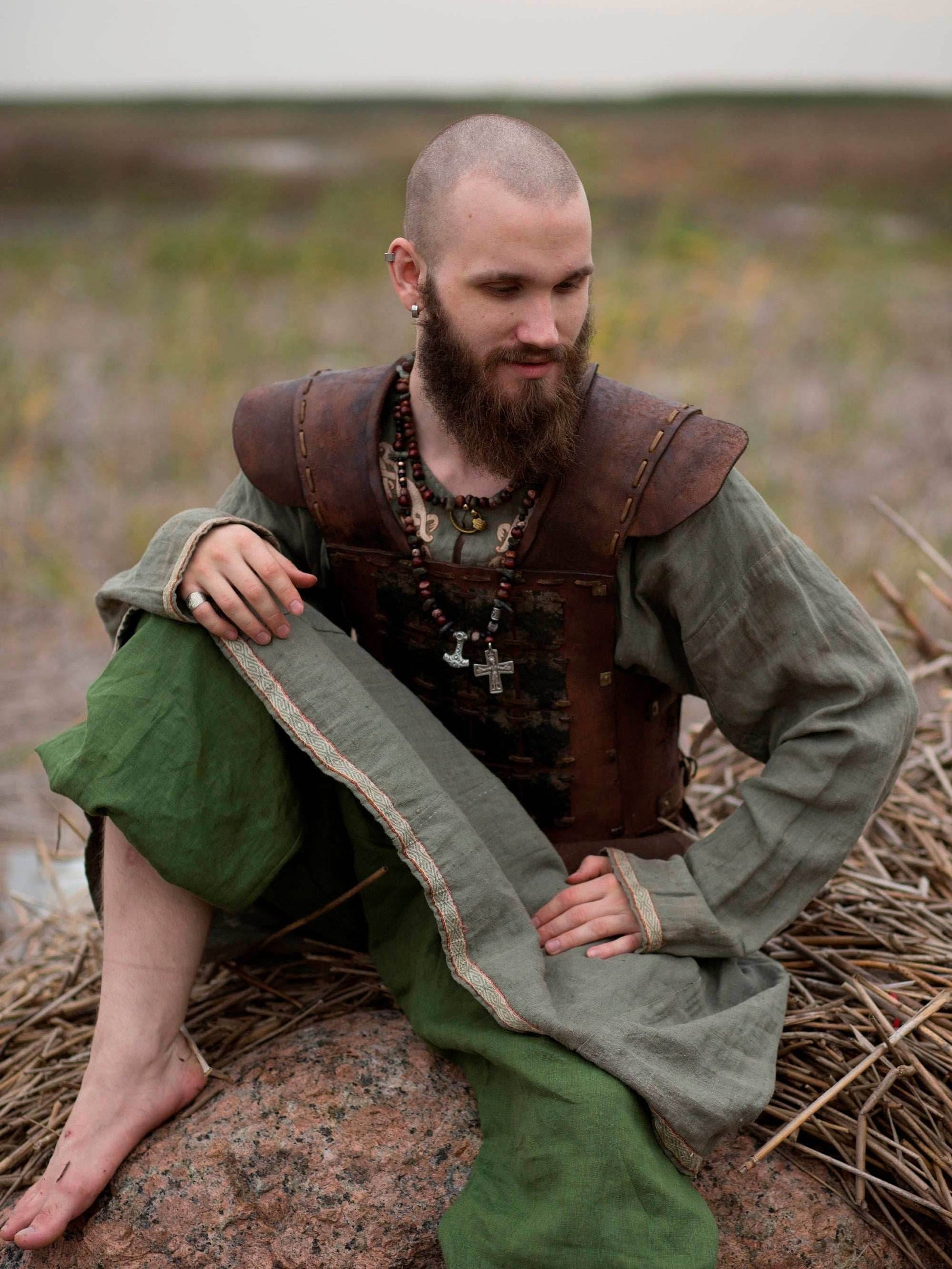 Viking larp leather armor - XS / Full payment