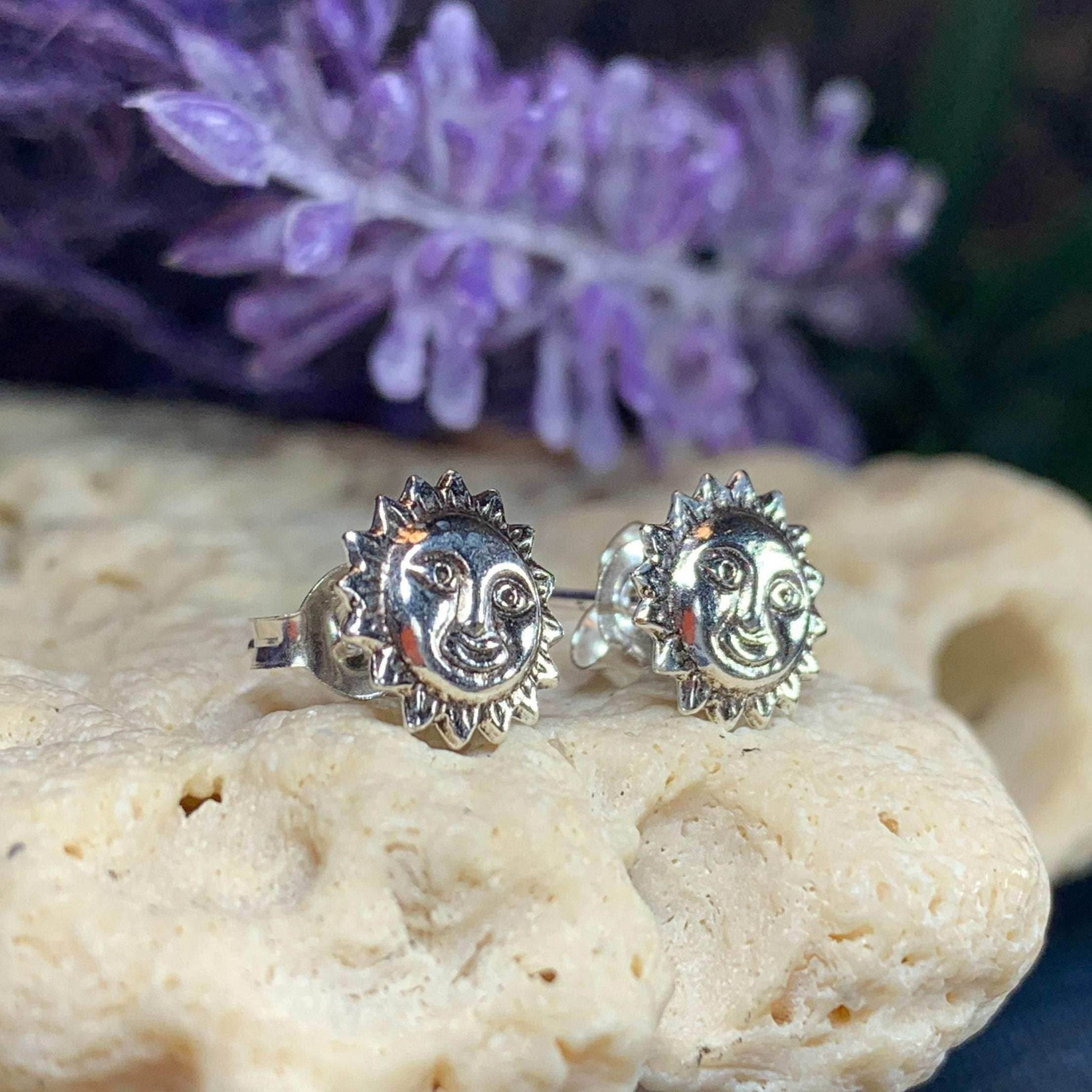 Sun Stud Earrings - 