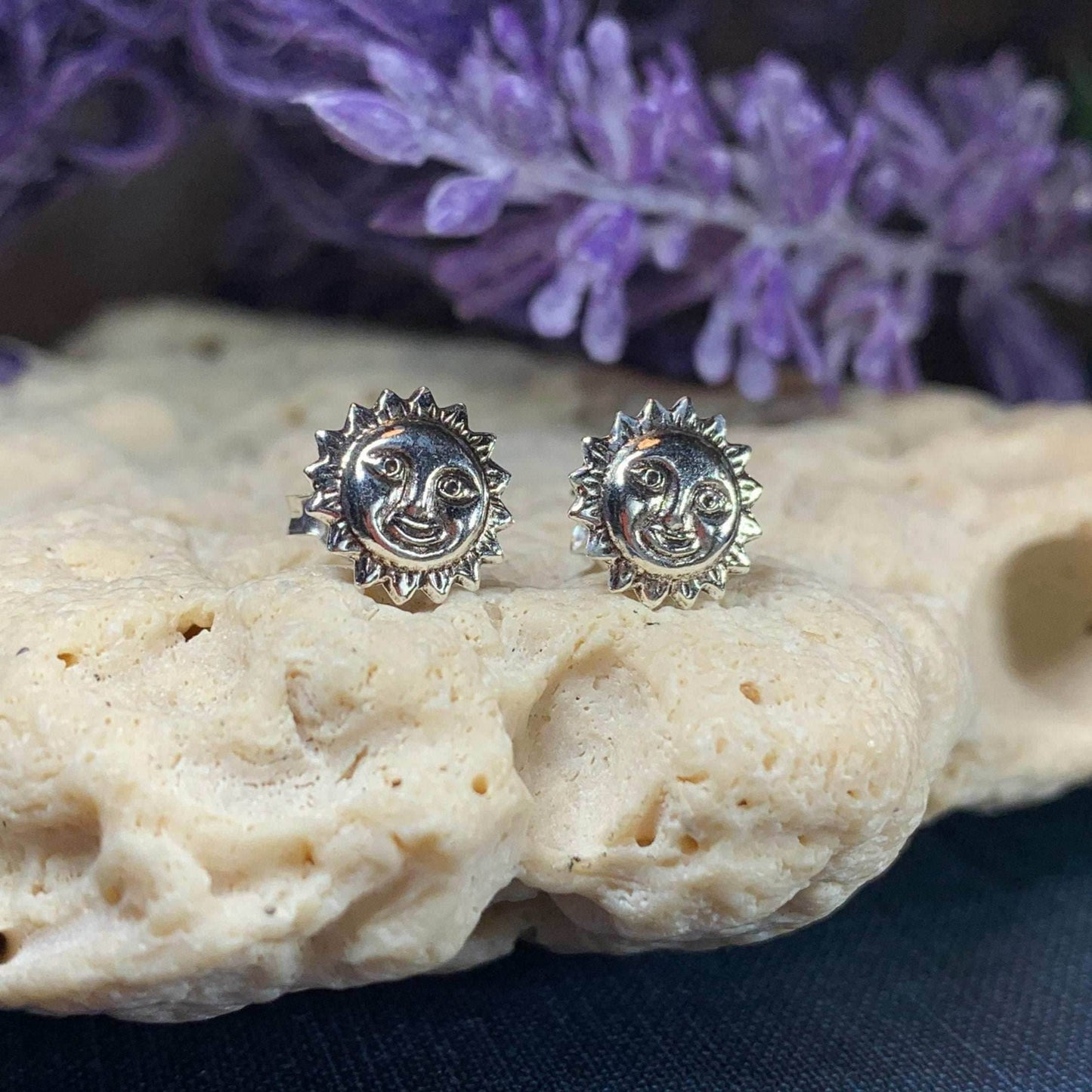 Sun Stud Earrings - 