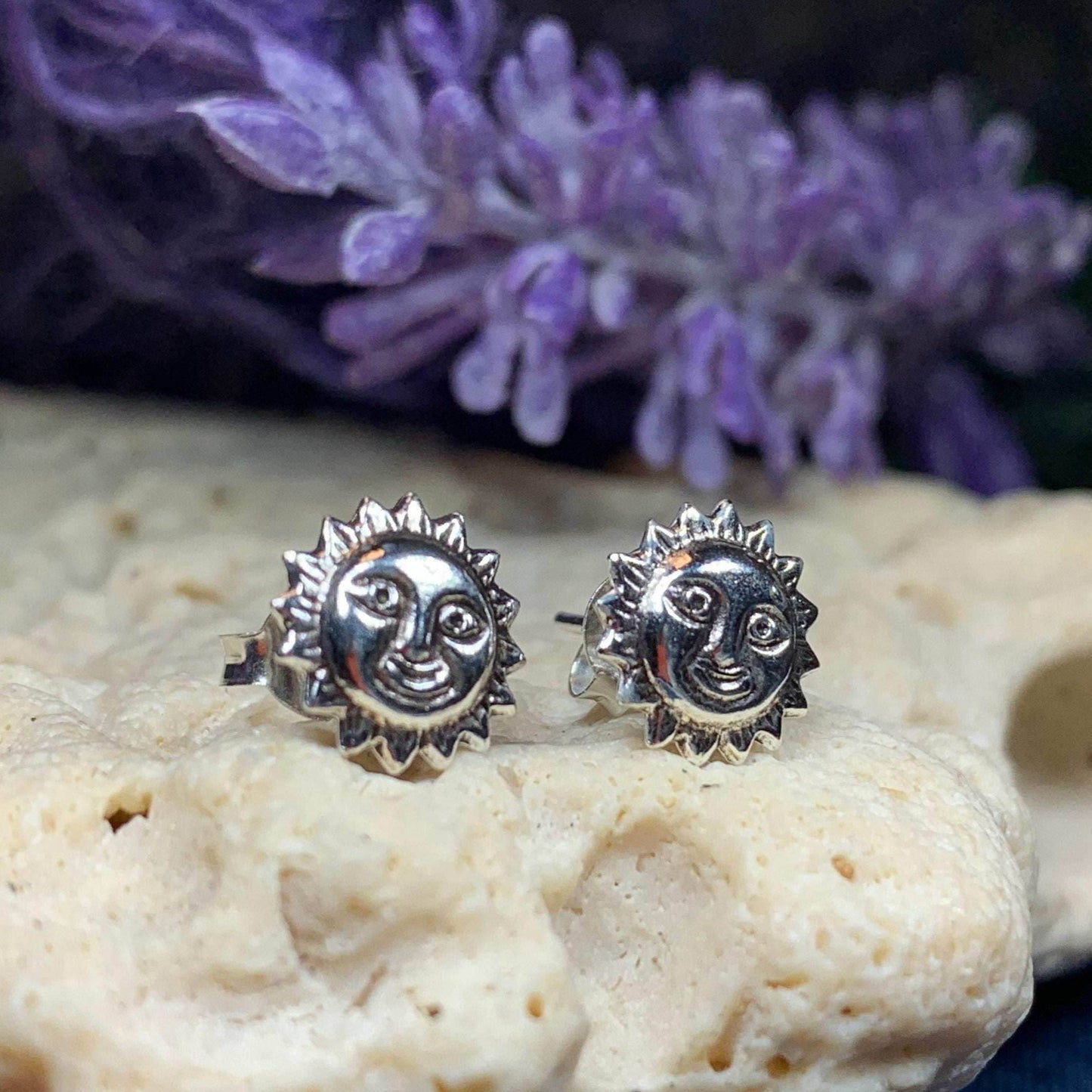 Sun Stud Earrings - 