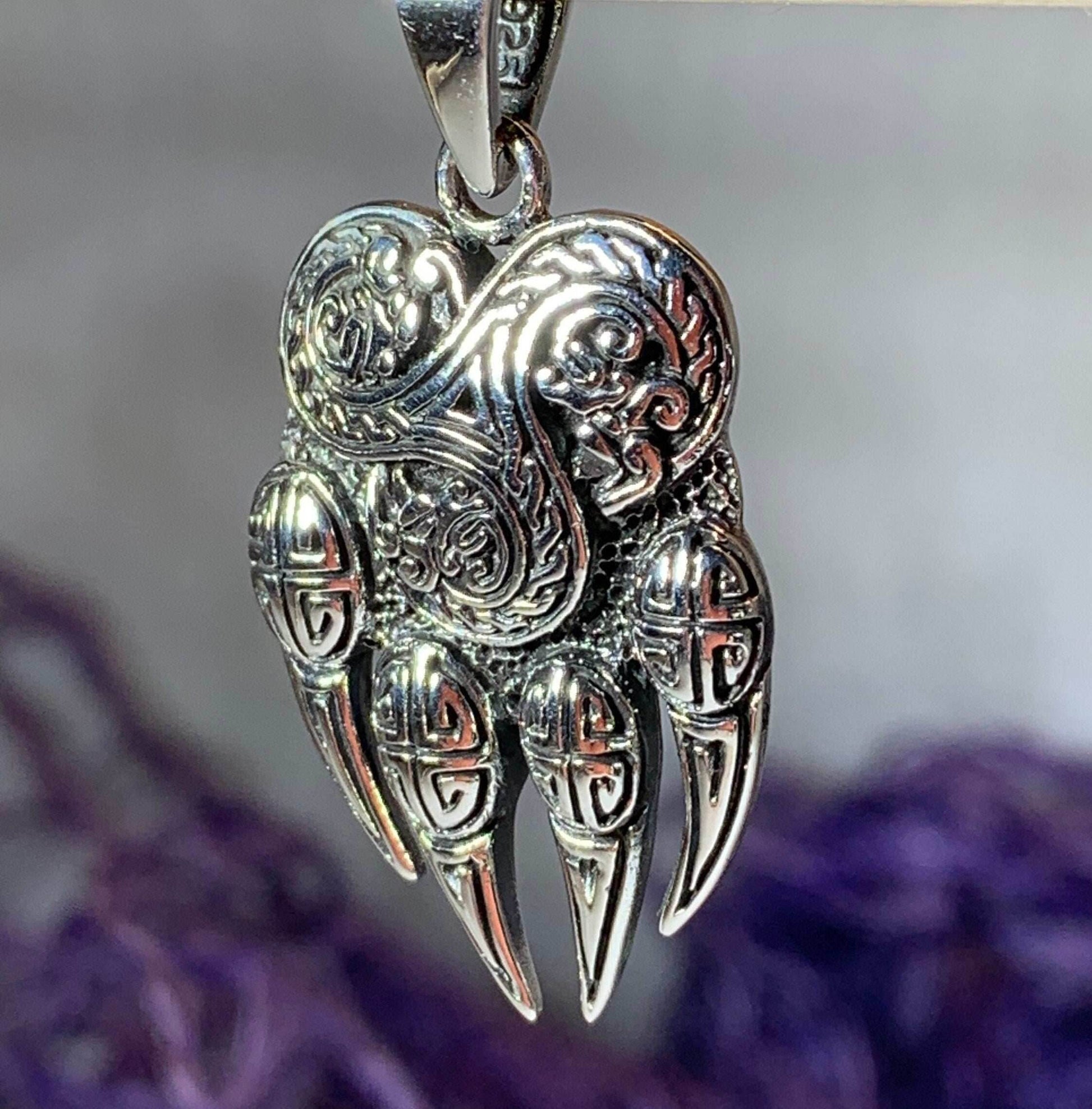 Mathan Celtic Bear Claw Necklace - 